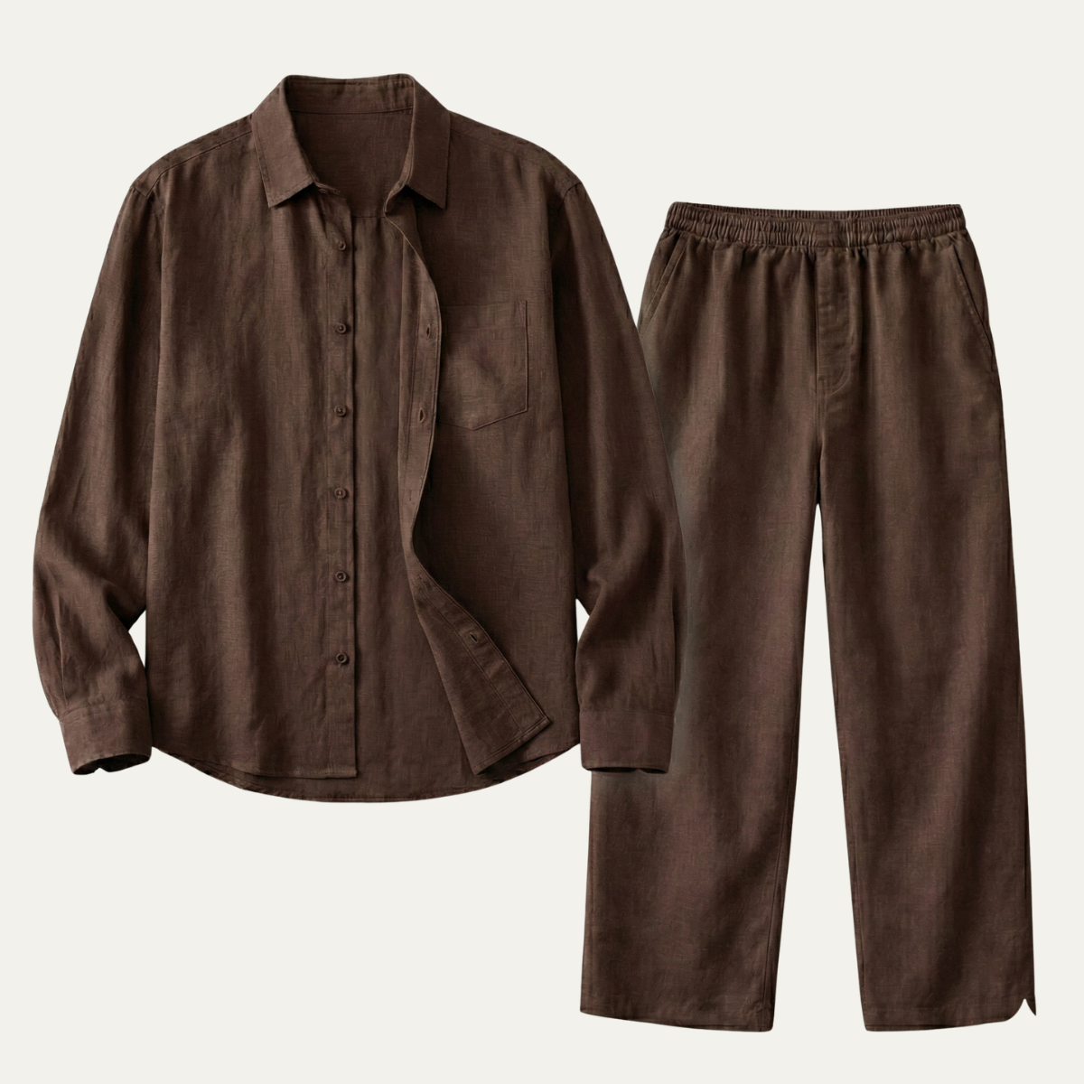 The Canterbury Men’s Oversized Linen Set – Shirt & Pants