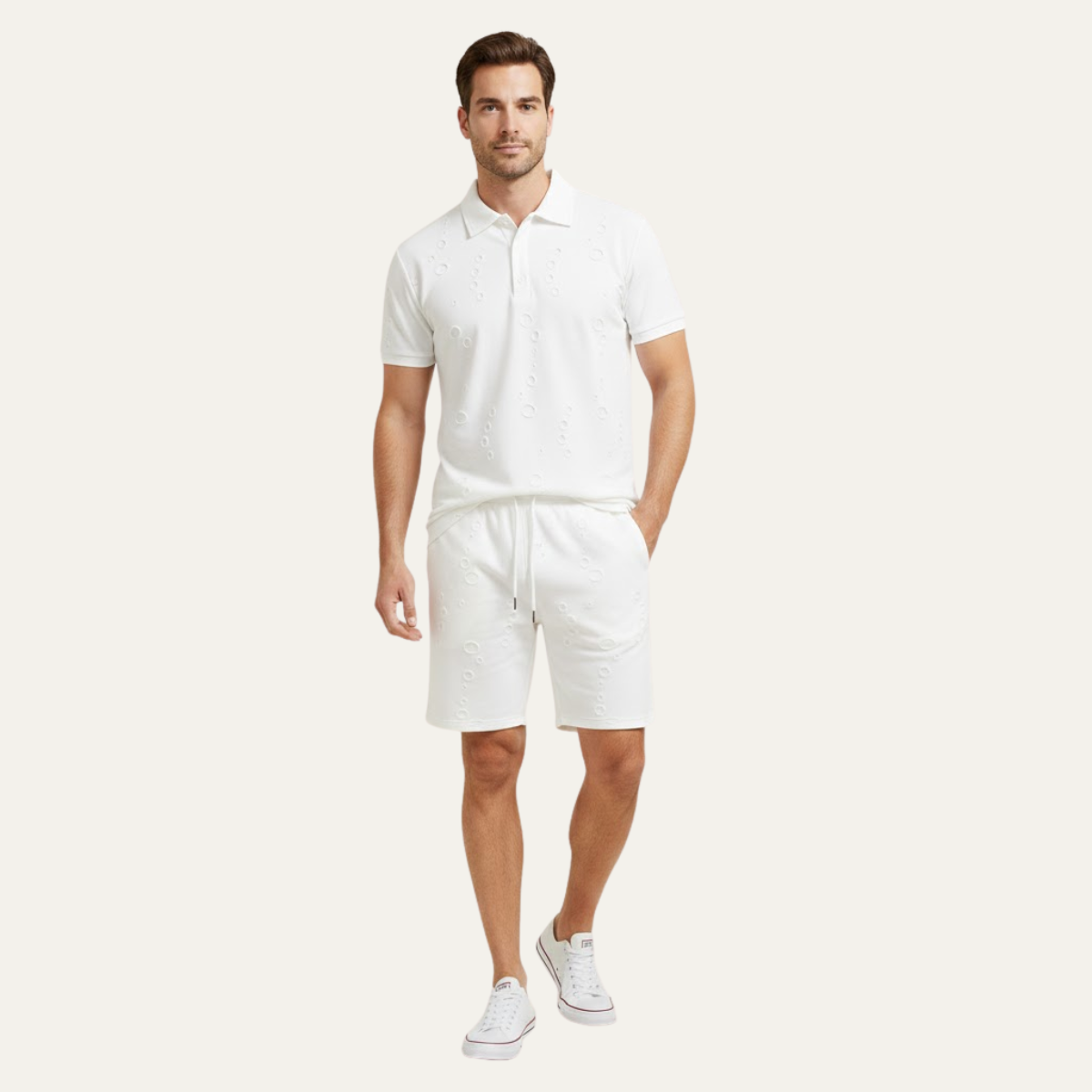 The Silverwood Men’s Lightweight Beachwear Set – Shirt & Shorts Set