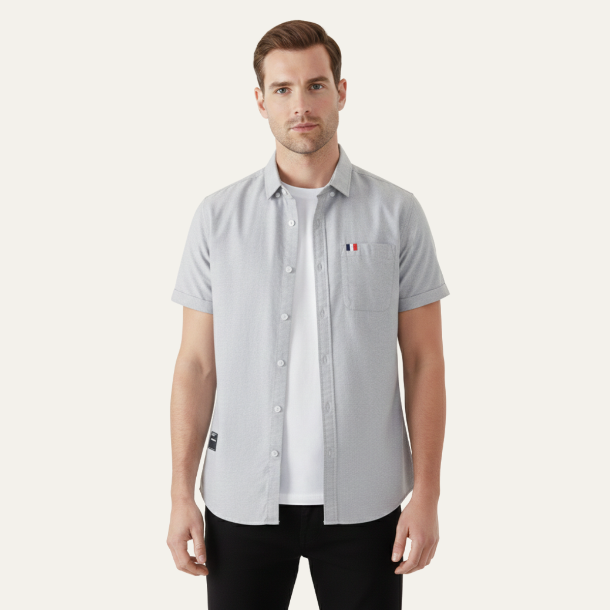 The Salerno Men’s Slim Fit Cotton Button-Up Shirt
