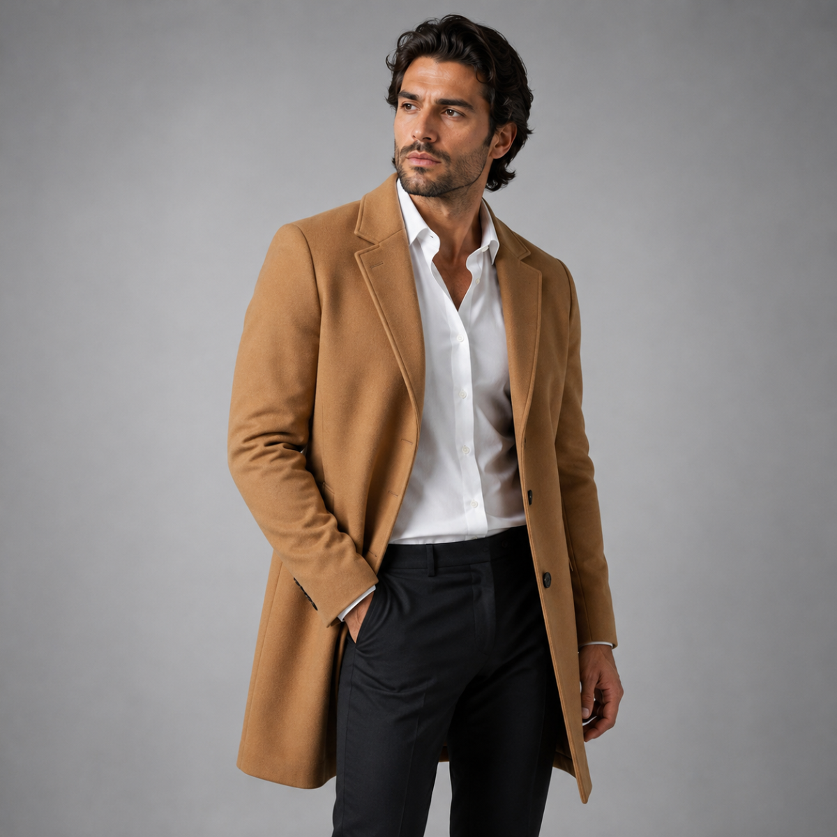 The Langley Mid Length Coat for Men
