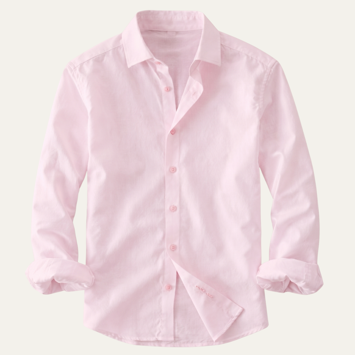The Woodhall Men’s 100% Linen Italian Style Casual Button-Up Shirt