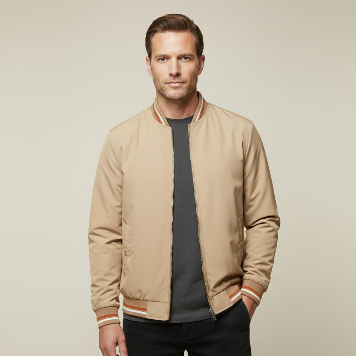 The Balmoral Bomber Jacket – Slim Fit Casual Zip Up