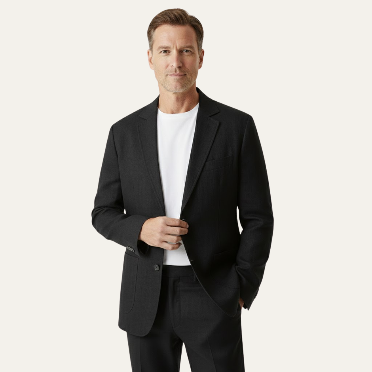 The Elmstead Men’s Solid Colour Casual Linen Blazer