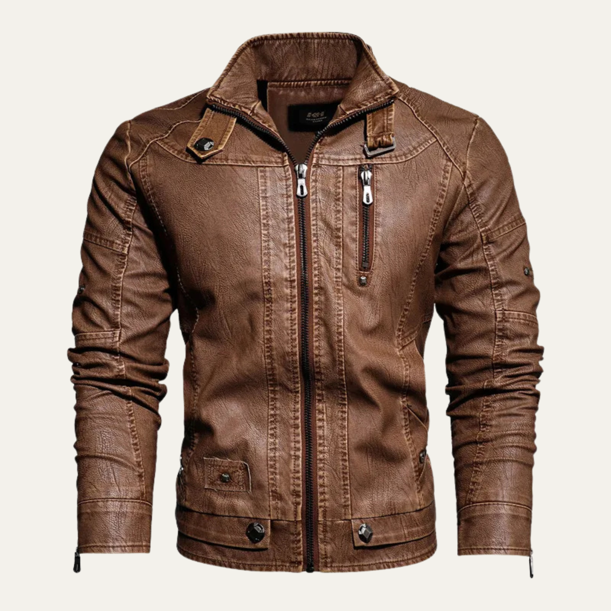 The Hollingwood Men’s Casual Durable Biker Jacket