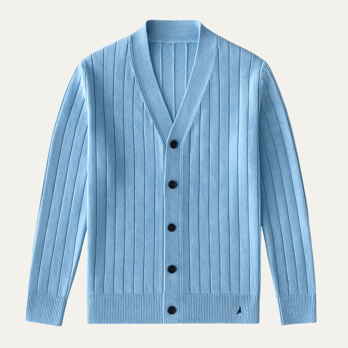 The Venice Men’s Smart Casual Button Up Knit Ribbed Cardigan