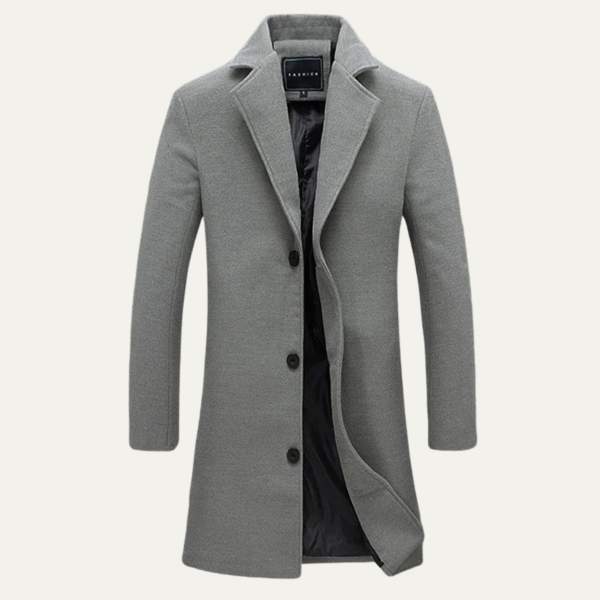 The Wolverhampton Men’s Smart Casual Long Wool Coat