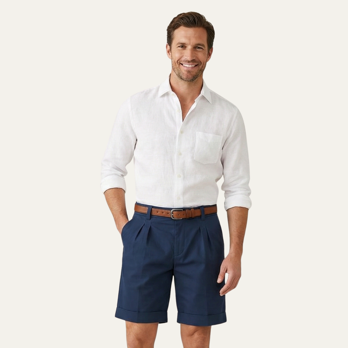 The Henwick Linen Shorts – Tailored Summer Shorts for Men