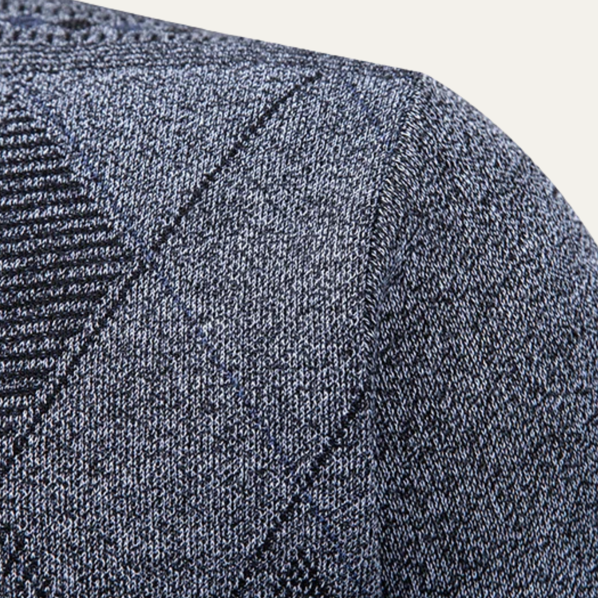 The Brightwood Men’s Winter Fleece Knit Plaid V Neck Cardigan