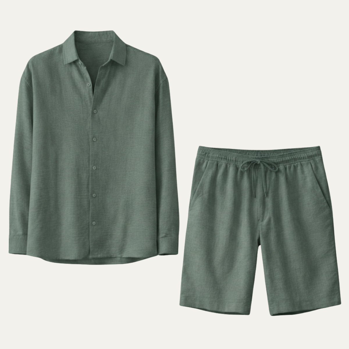 The Brighton Men’s Relaxed Oversized Linen Button-Up Shirt