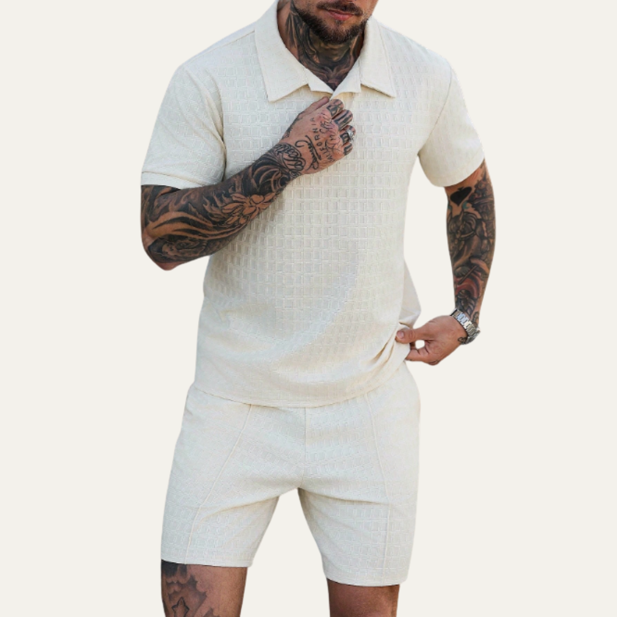 The Rivermoor Men’s Trendy Co-Ord Set – Shirt & Shorts