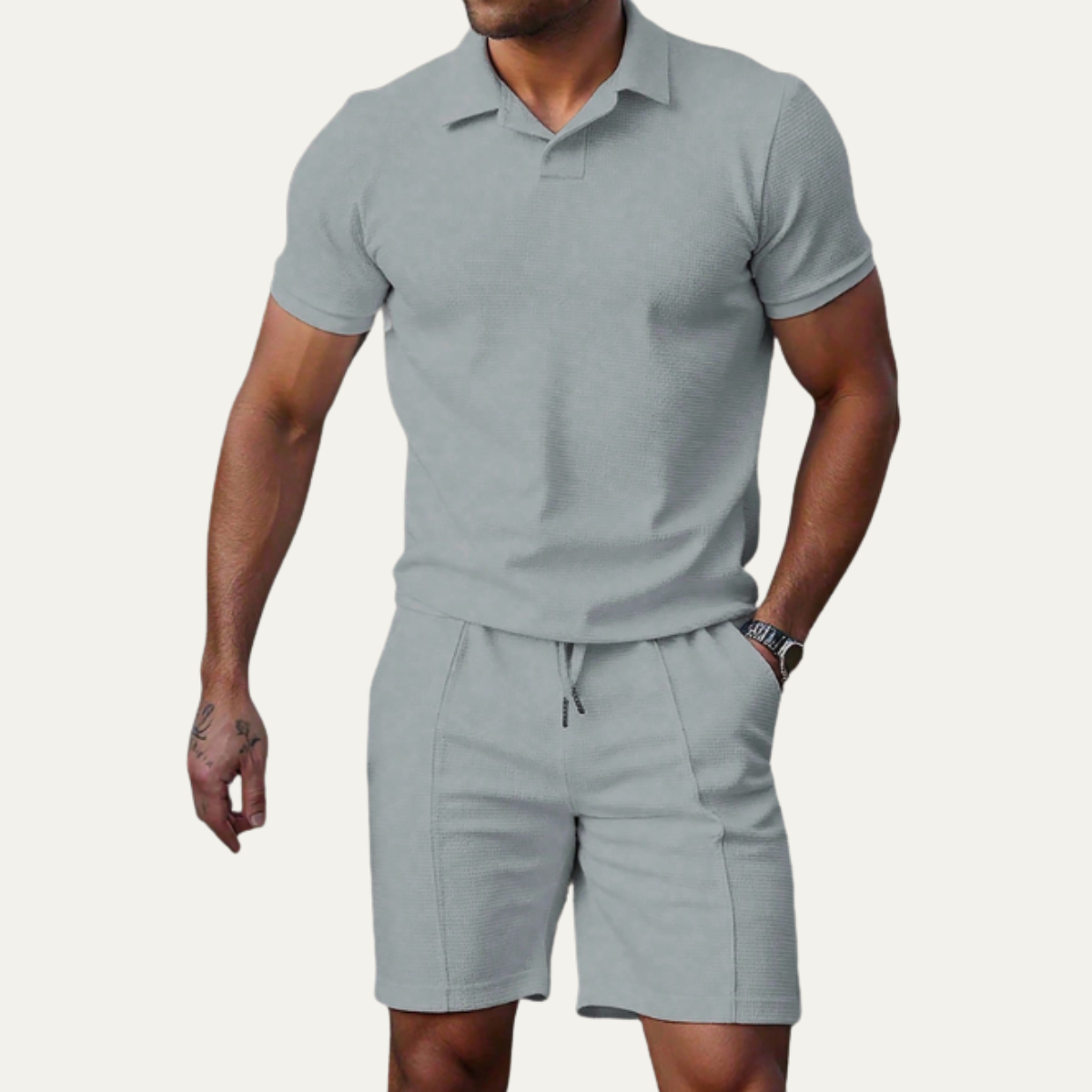 The Rivermoor Men’s Trendy Co-Ord Set – Shirt & Shorts