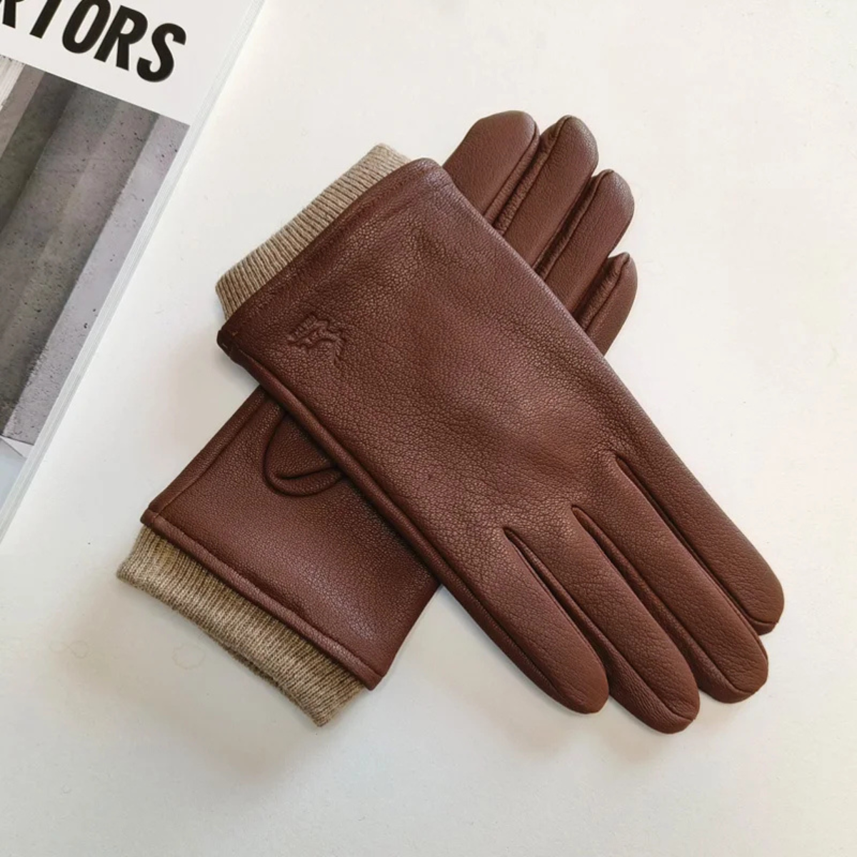 The Belvoir Men's Wool Knitted Winter Gloves