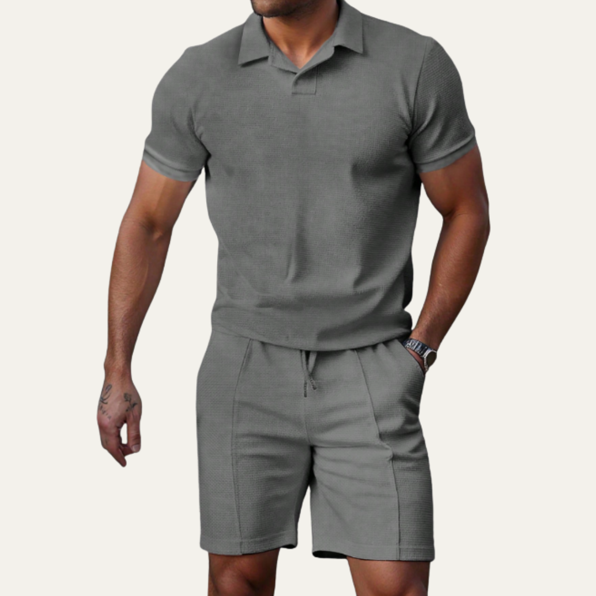 The Rivermoor Men’s Trendy Co-Ord Set – Shirt & Shorts