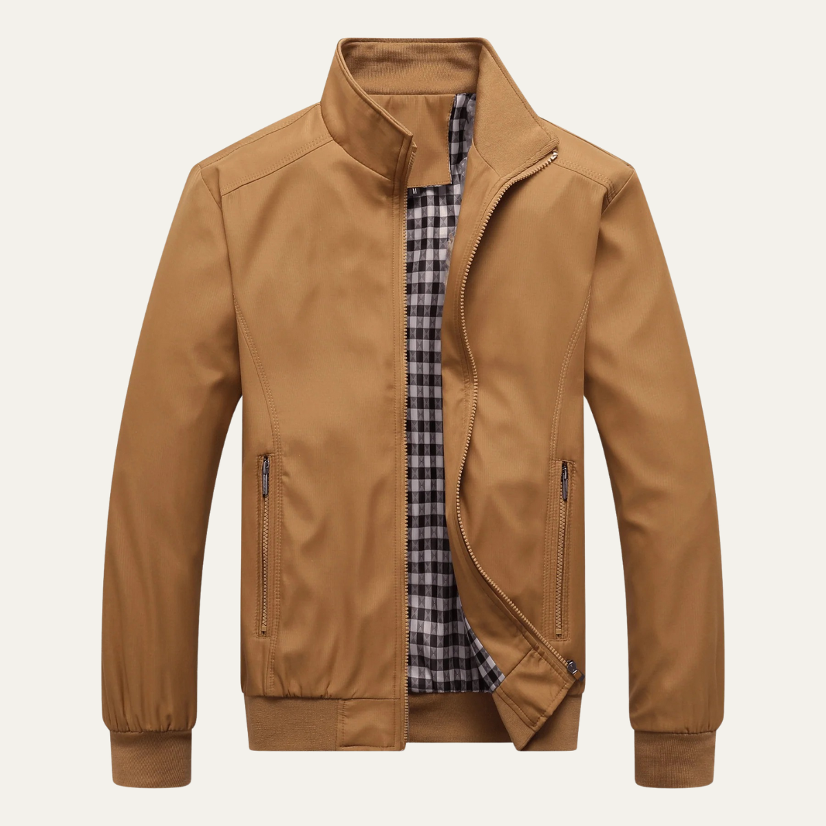 The Chesterfield Men’s Casual Lightweight Bomber Zip Up Jacket