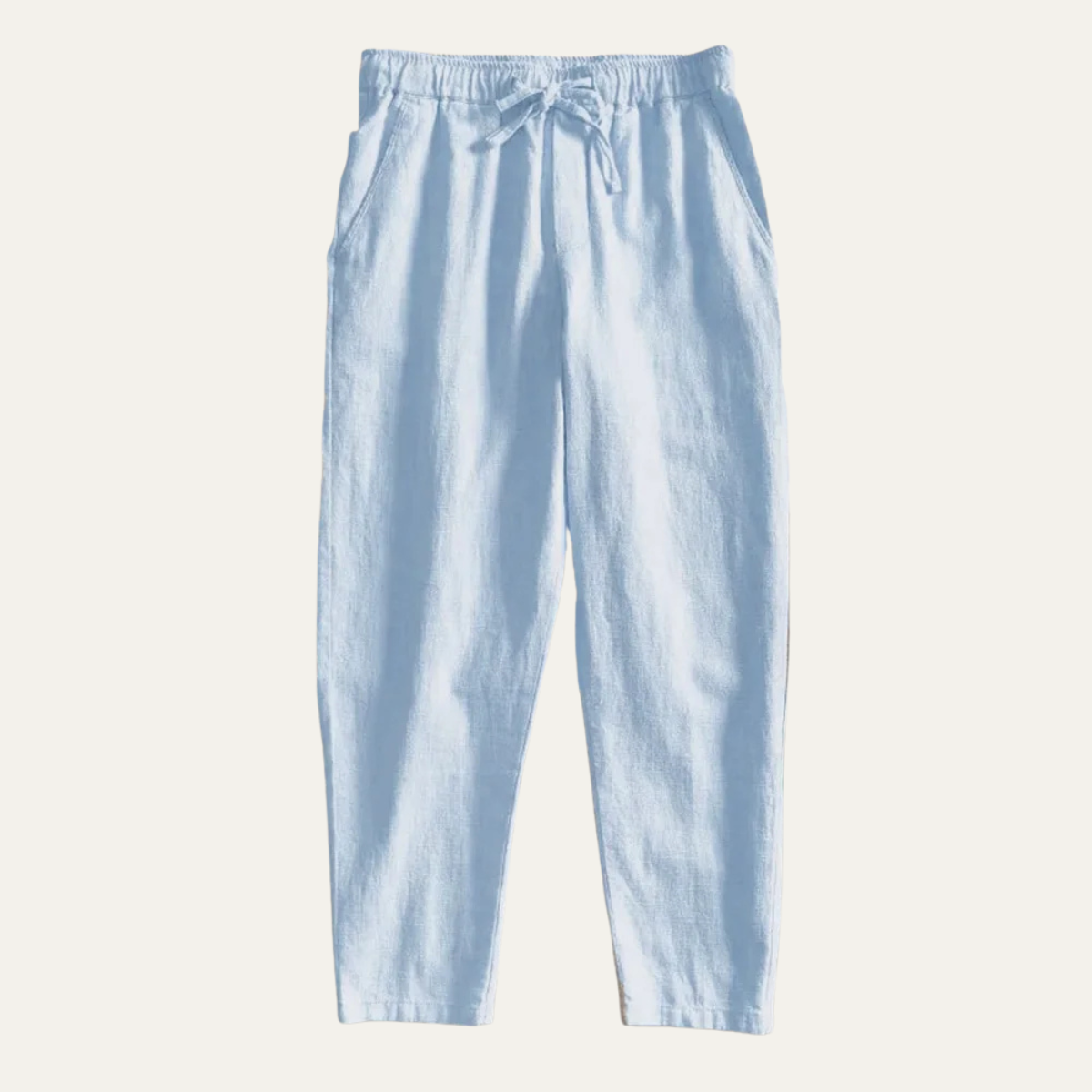 The Napoli Men’s Elastic Waist Linen Casual Jogger Pants