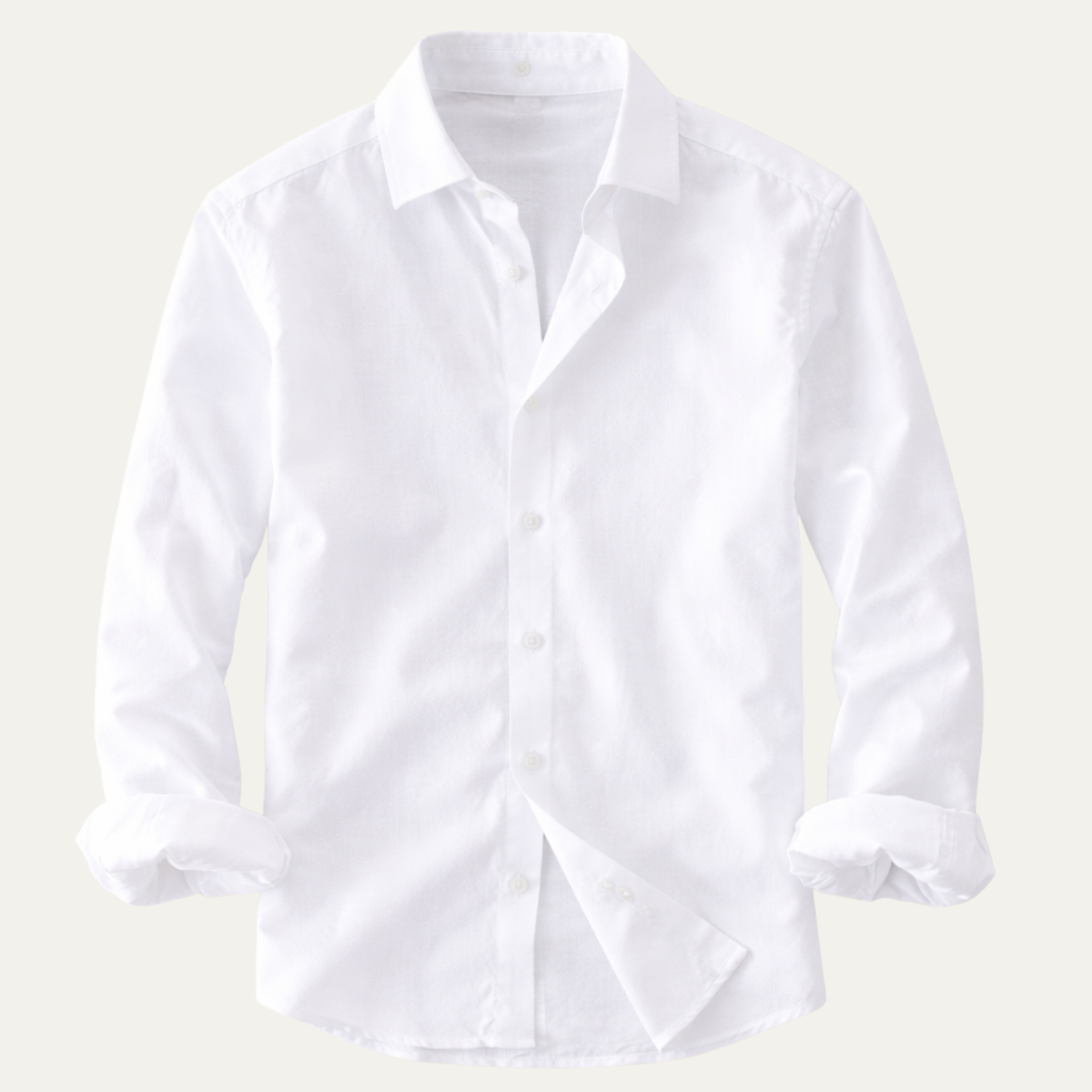 The Woodhall Men’s 100% Linen Italian Style Casual Button-Up Shirt