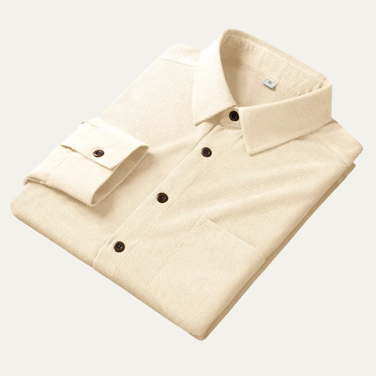 The Appenzell Men’s Solid Colour Casual Corduroy Shirt