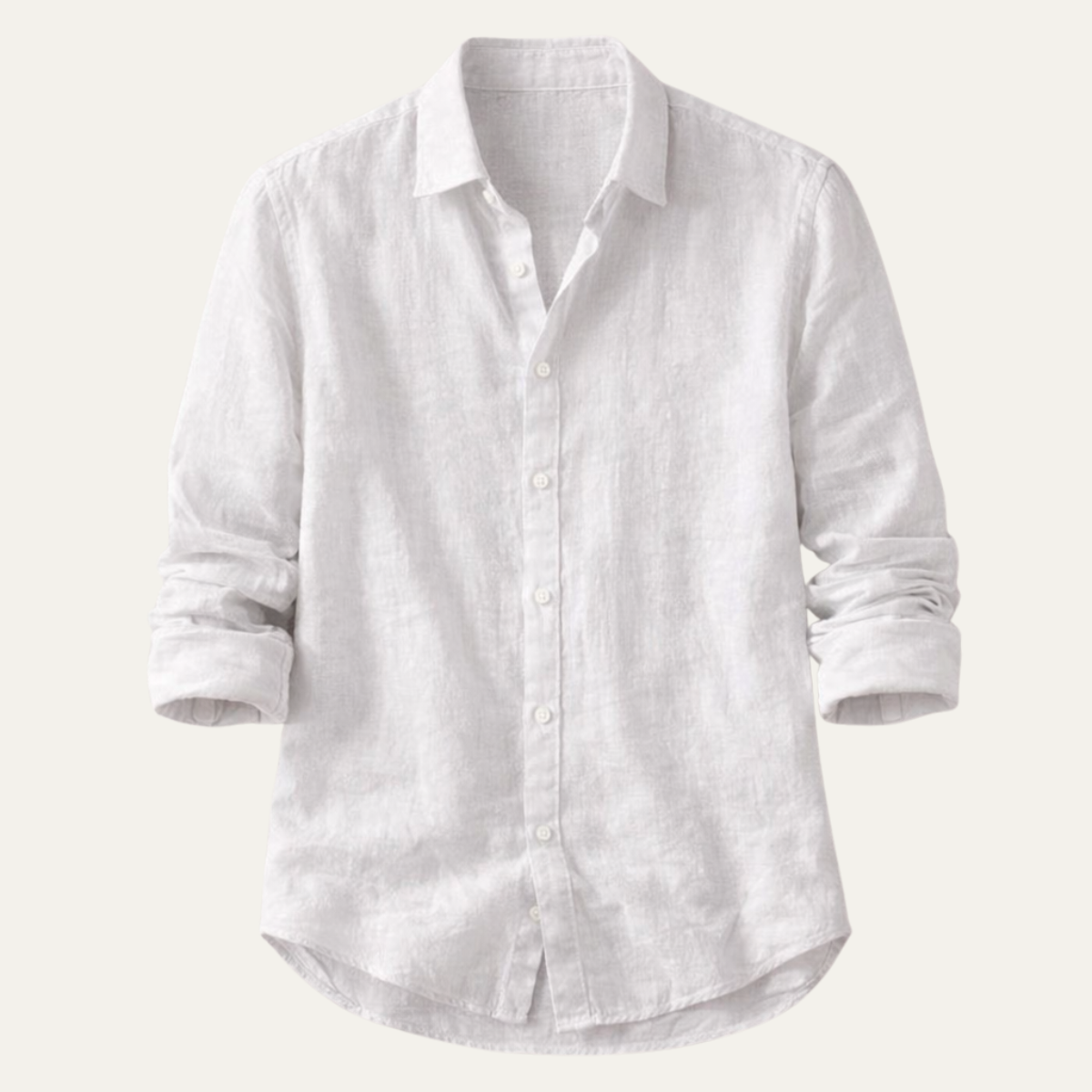 The Silverwood Hill Men's Lightweight Linen Summer Casual Button-Up Shirt