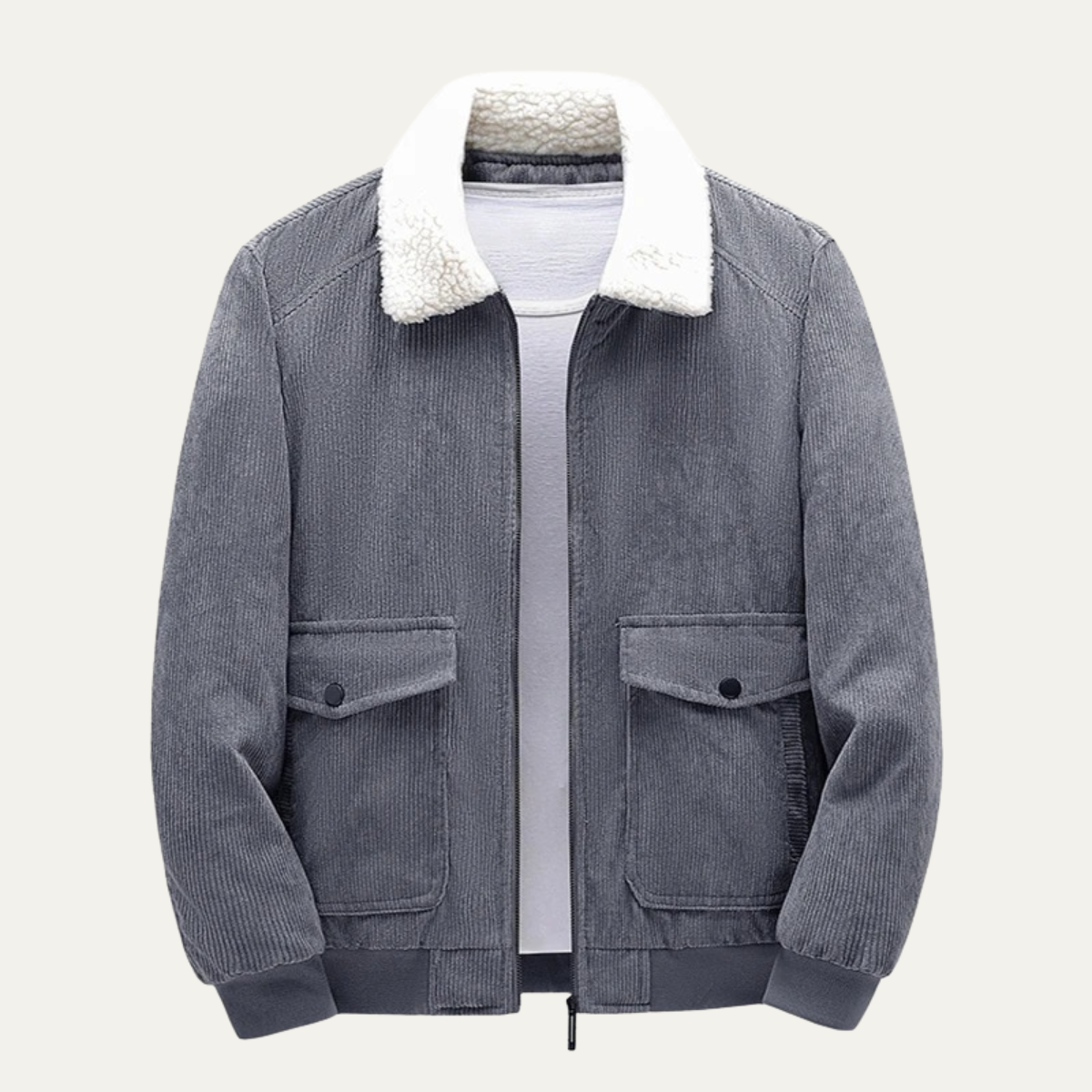 The Millstone Men's Stylish Fleece Line Wool Jacket