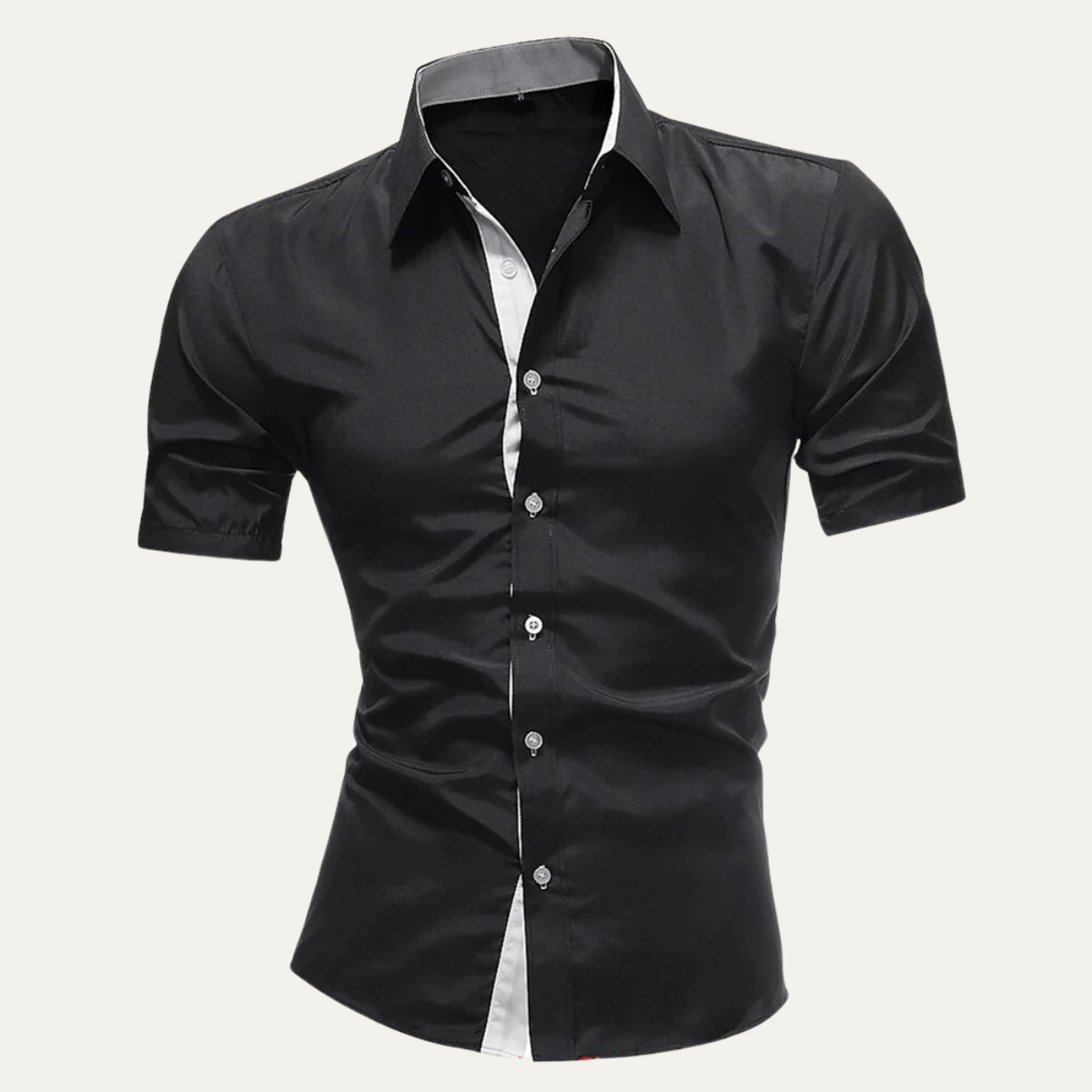 The Treviso Men’s Trendy Business Solid Button-Up Shirt