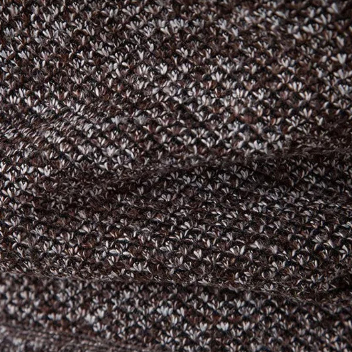 Men's Cable Knit Cardigan Charcoal Gray Diamond Pattern
