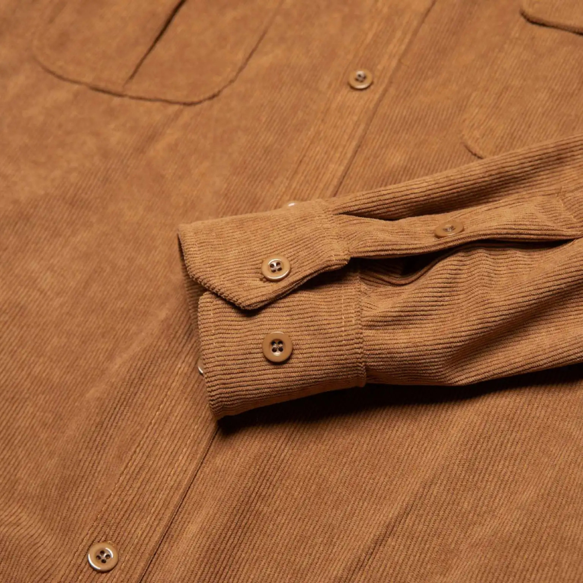 The Positano Men’s Casual Button-Up Corduroy Shirt