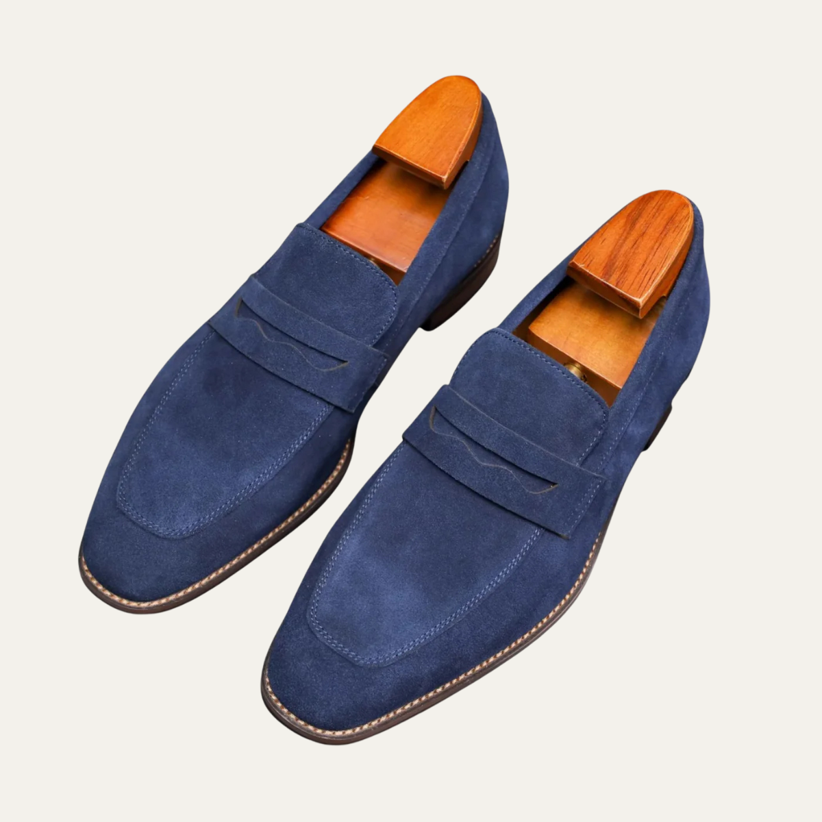 The Limone Men’s Classes Suede Penny Comfort Loafers