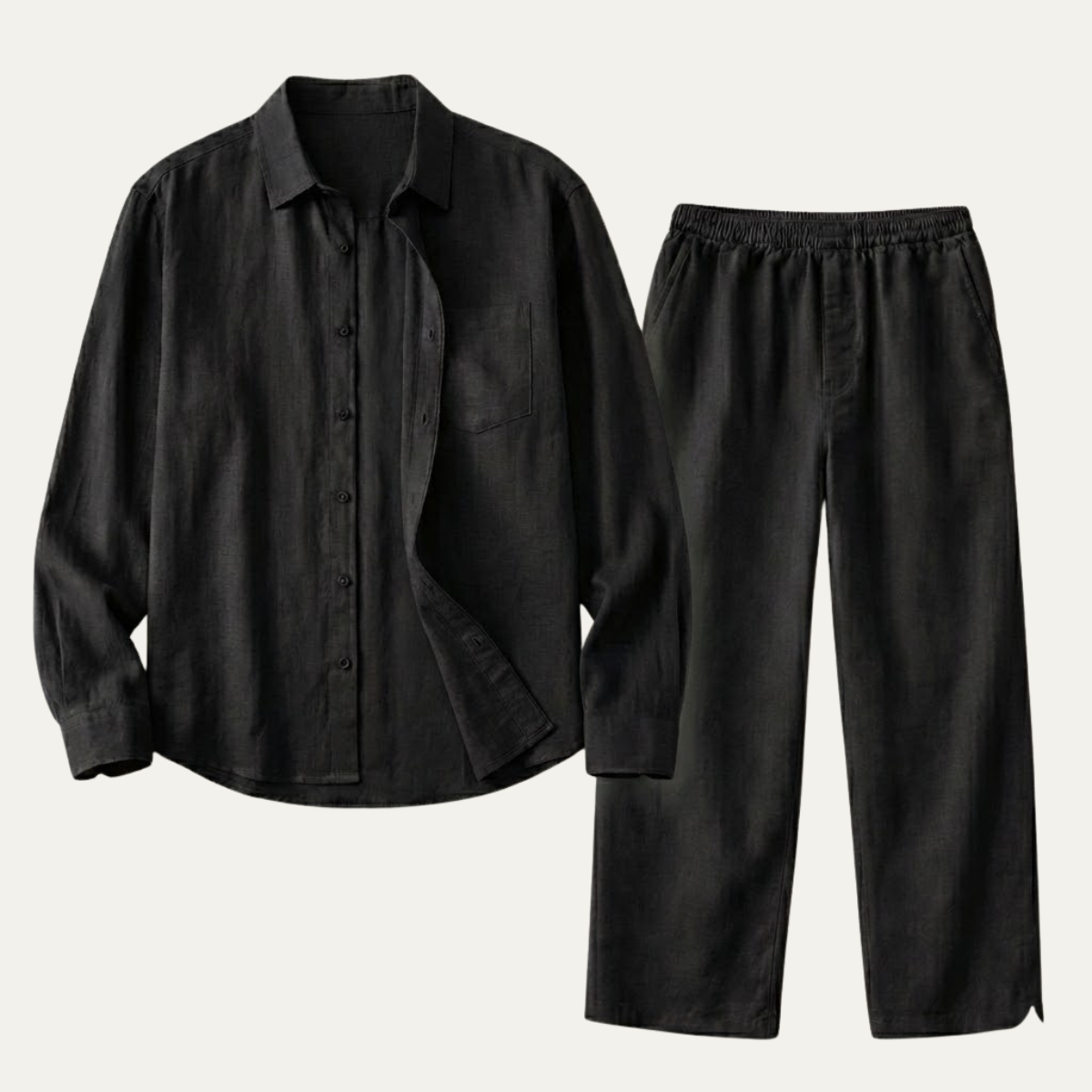 The Canterbury Men’s Oversized Linen Set – Shirt & Pants