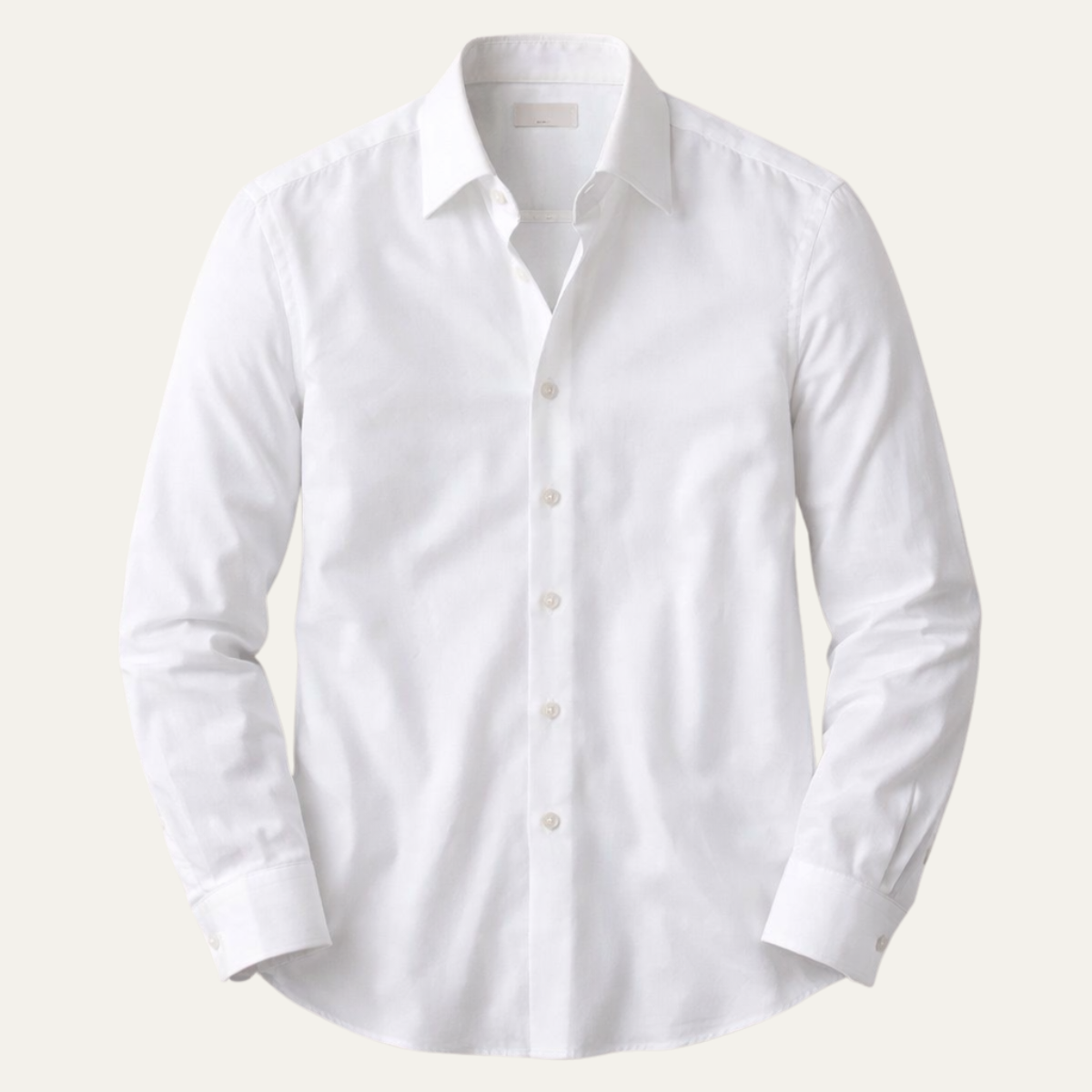 The Redfield Men’s Italian Collar Button Up Shirt — White