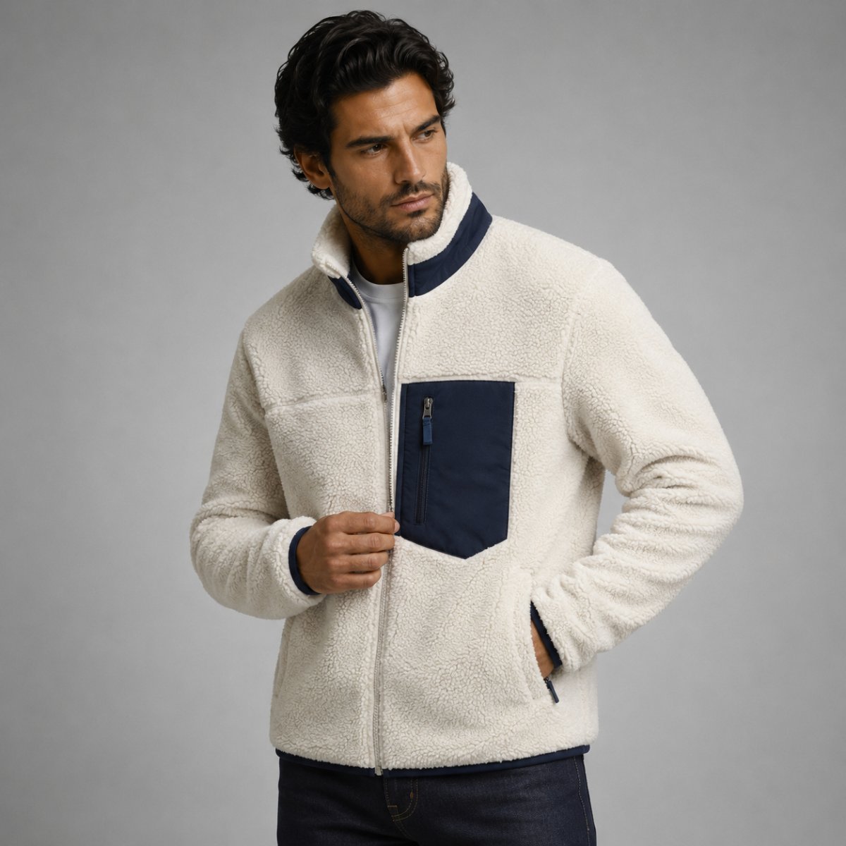 The Inverness Fleece Lined Teddy Wool Jacket for Men