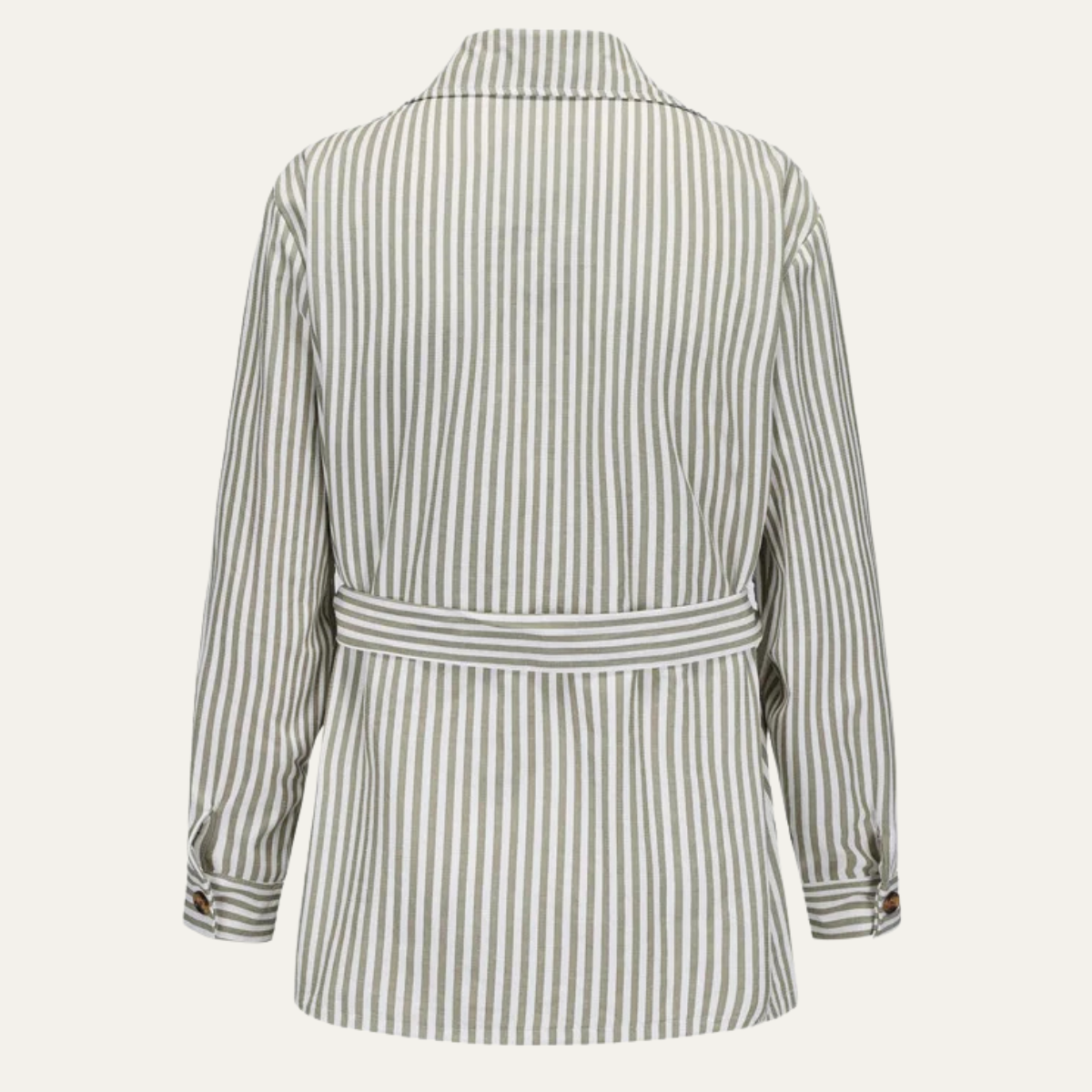 The Bramblewood Men’s Streetwear Striped Button-Down Shirt with Pockets