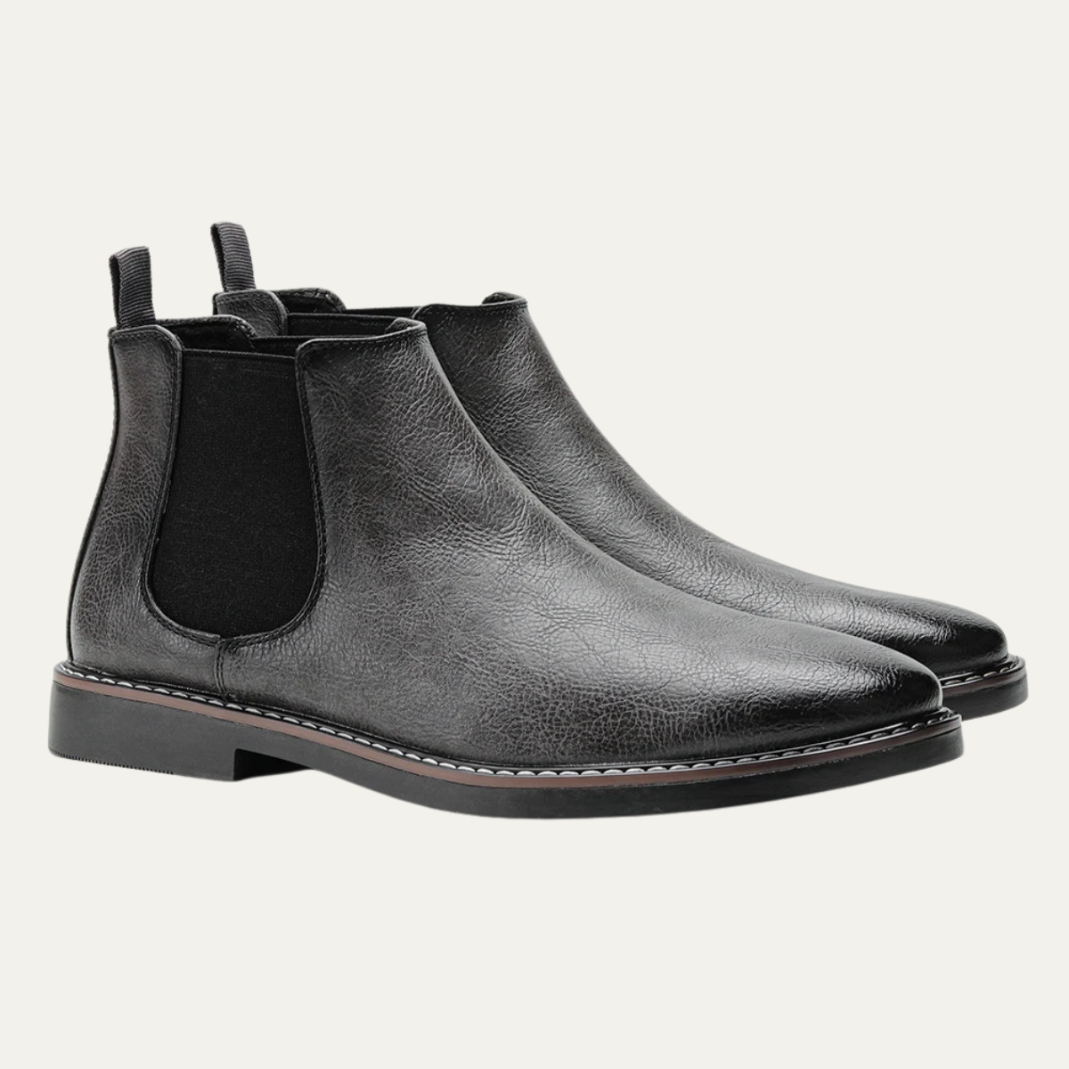 The Mantova Men’s Classic Retro Slip On Ankle Leather Chelsea Boots