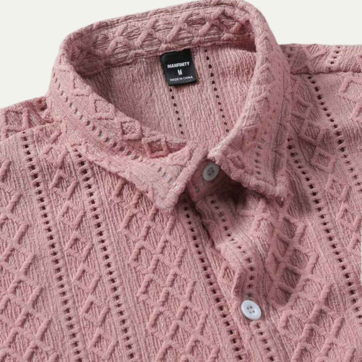 The Timberlake Ridge Men’s Casual Textured Button-Up Shirt