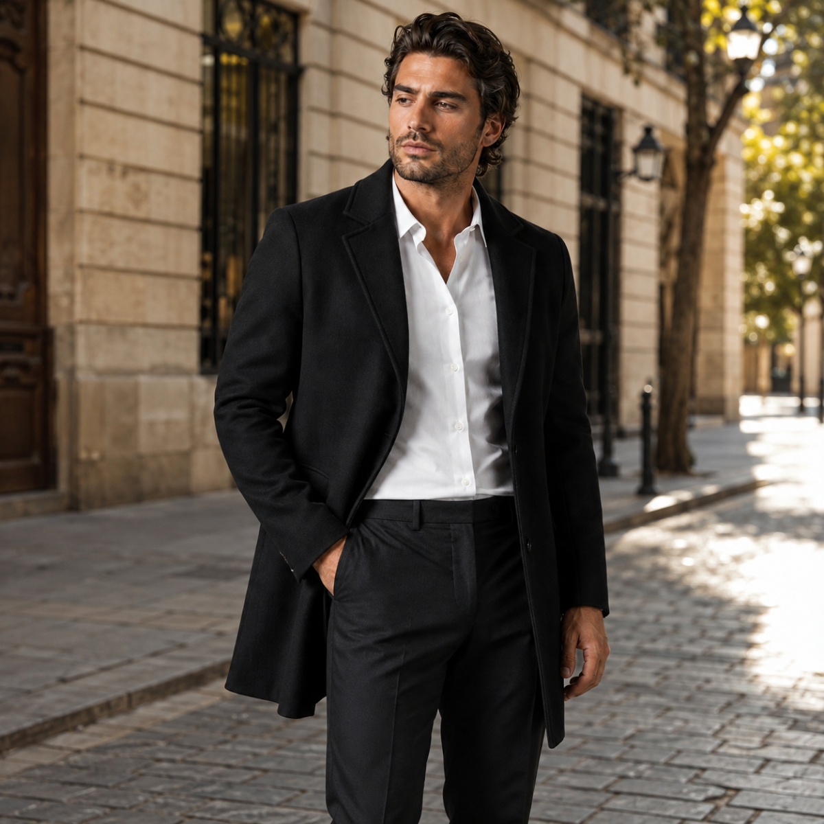 The Langley Mid Length Coat for Men