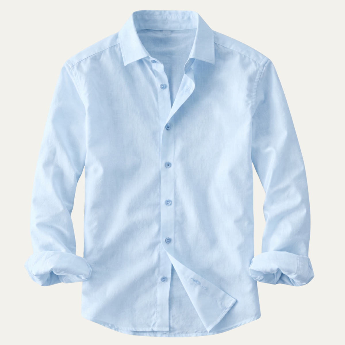 The Woodhall Men’s 100% Linen Italian Style Casual Button-Up Shirt