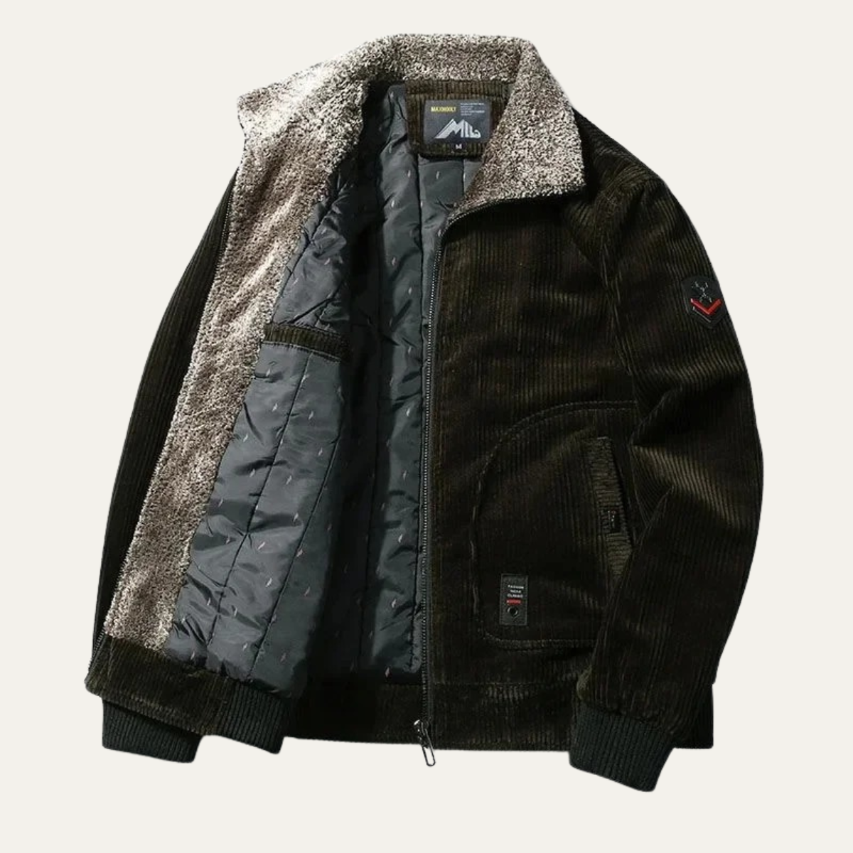 The Denbigh Men’s Fur Lined Corduroy Jacket