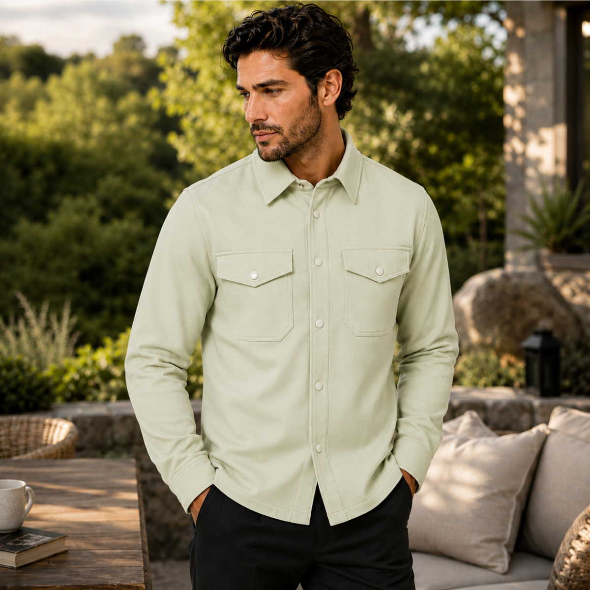 The Riviera Lightweight Men’s Shirt Jacket