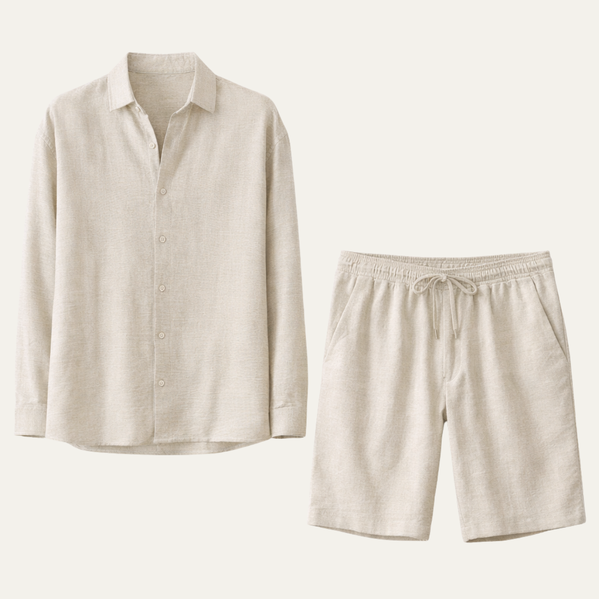 The Brighton Men’s Relaxed Oversized Linen Button-Up Shirt