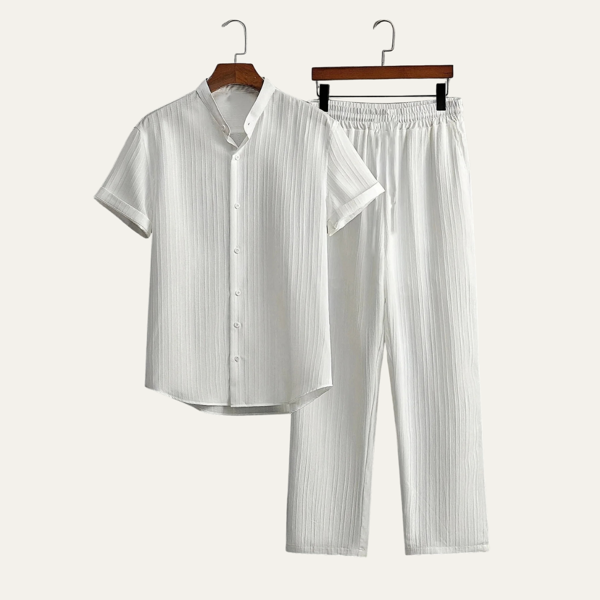 The Oakdale Men’s Casual Trendy Outfit – Short Sleeve Shirt & Pants Set