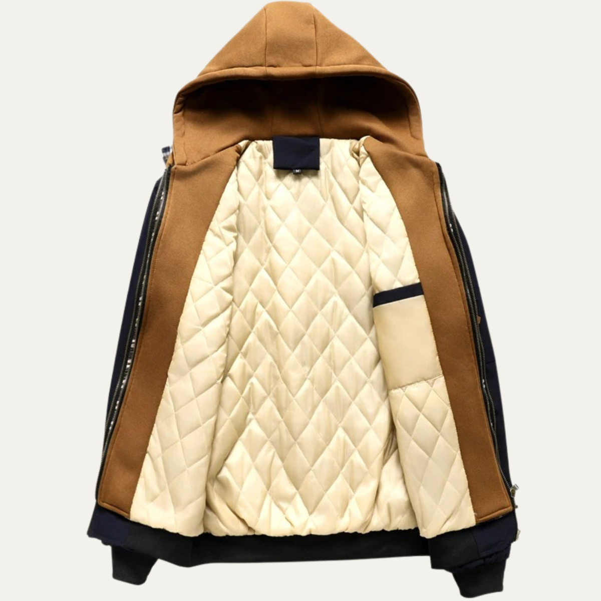 The Courmayeur Men’s Winter Thick Fleece Bomber Hooeded Jacket