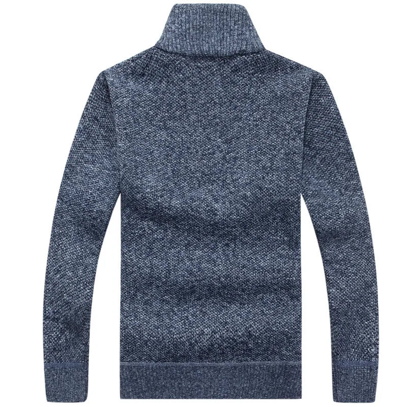The Lacock Men's Mock Neck Half Zip Sweater