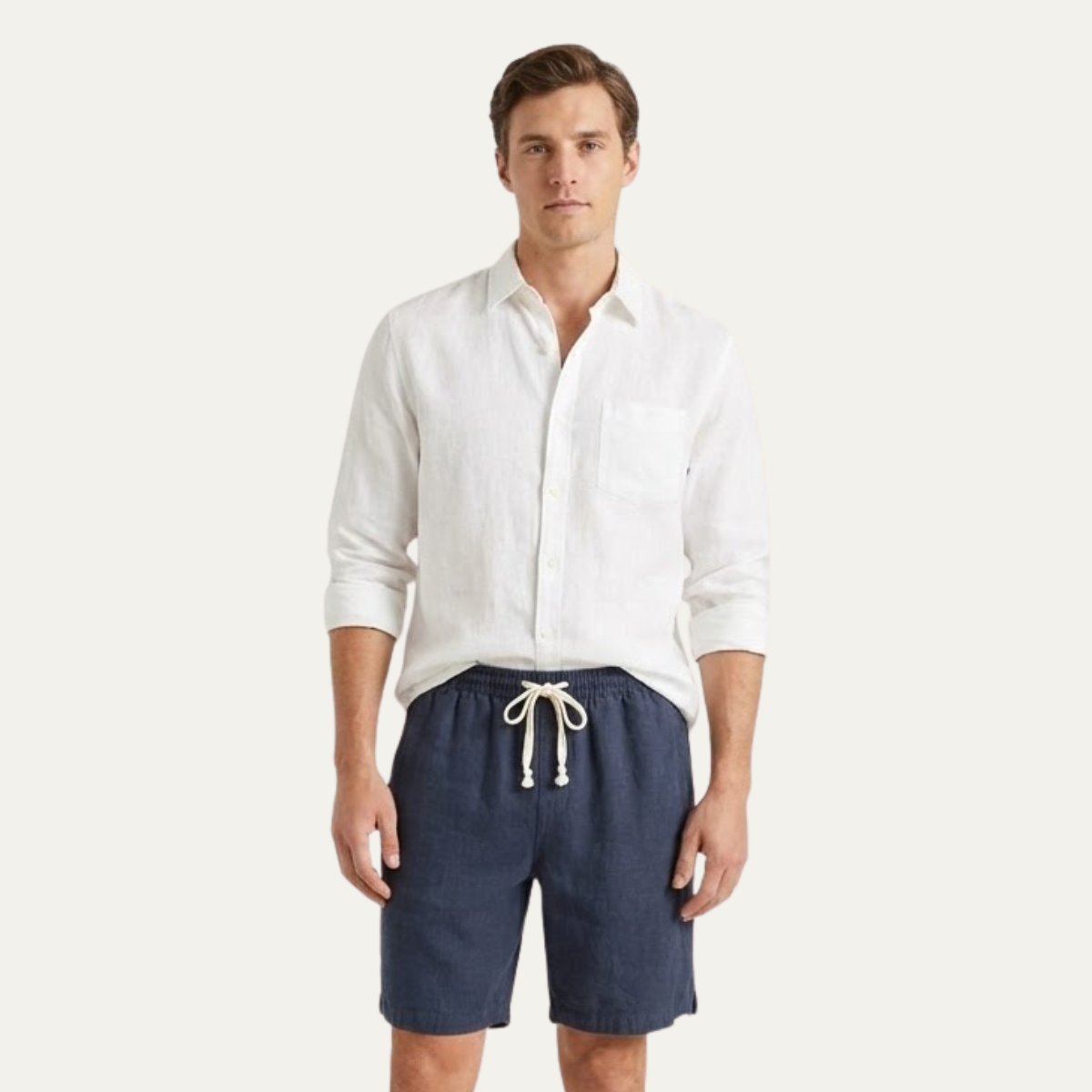 The Rowley Linen Shorts – Drawstring Shorts for Men