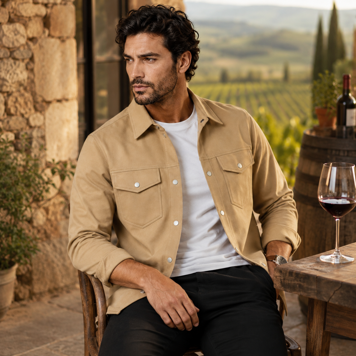 The Riviera Lightweight Men’s Shirt Jacket