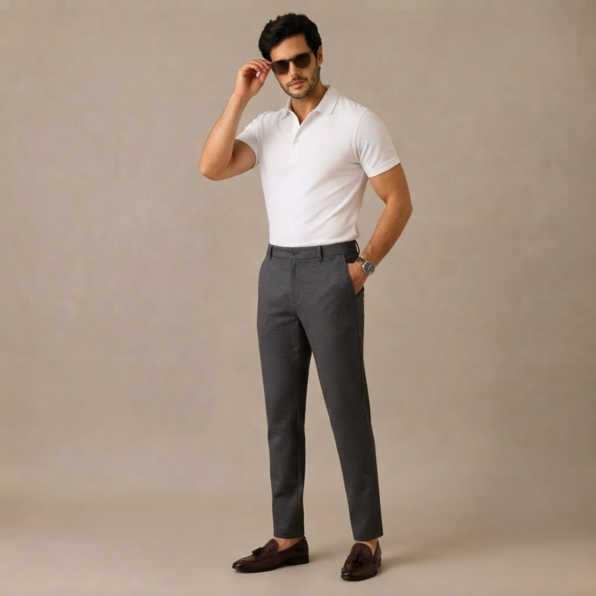 The Bardolino Men’s Slim Fit Casual Business Dress Pants
