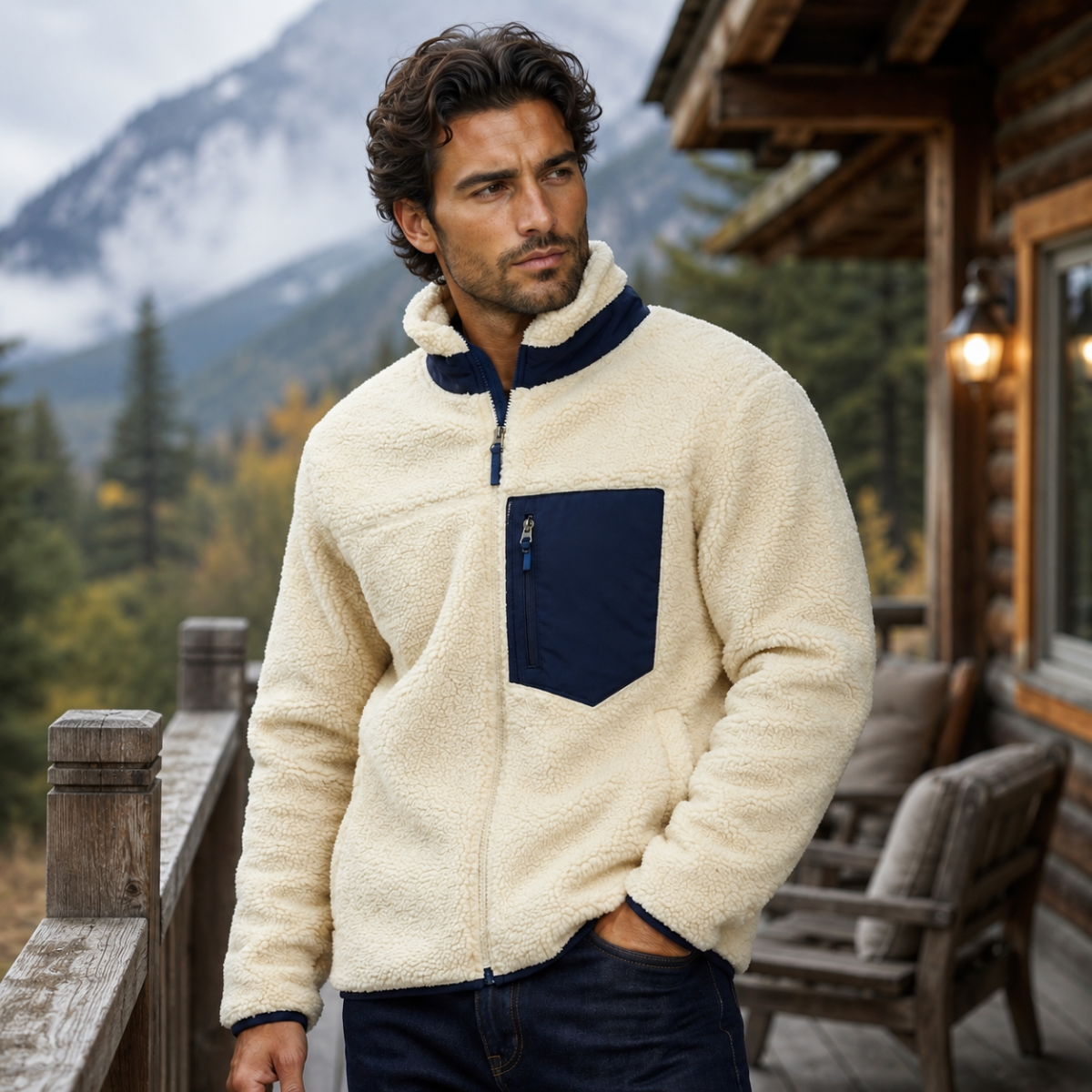The Inverness Fleece Lined Teddy Wool Jacket for Men
