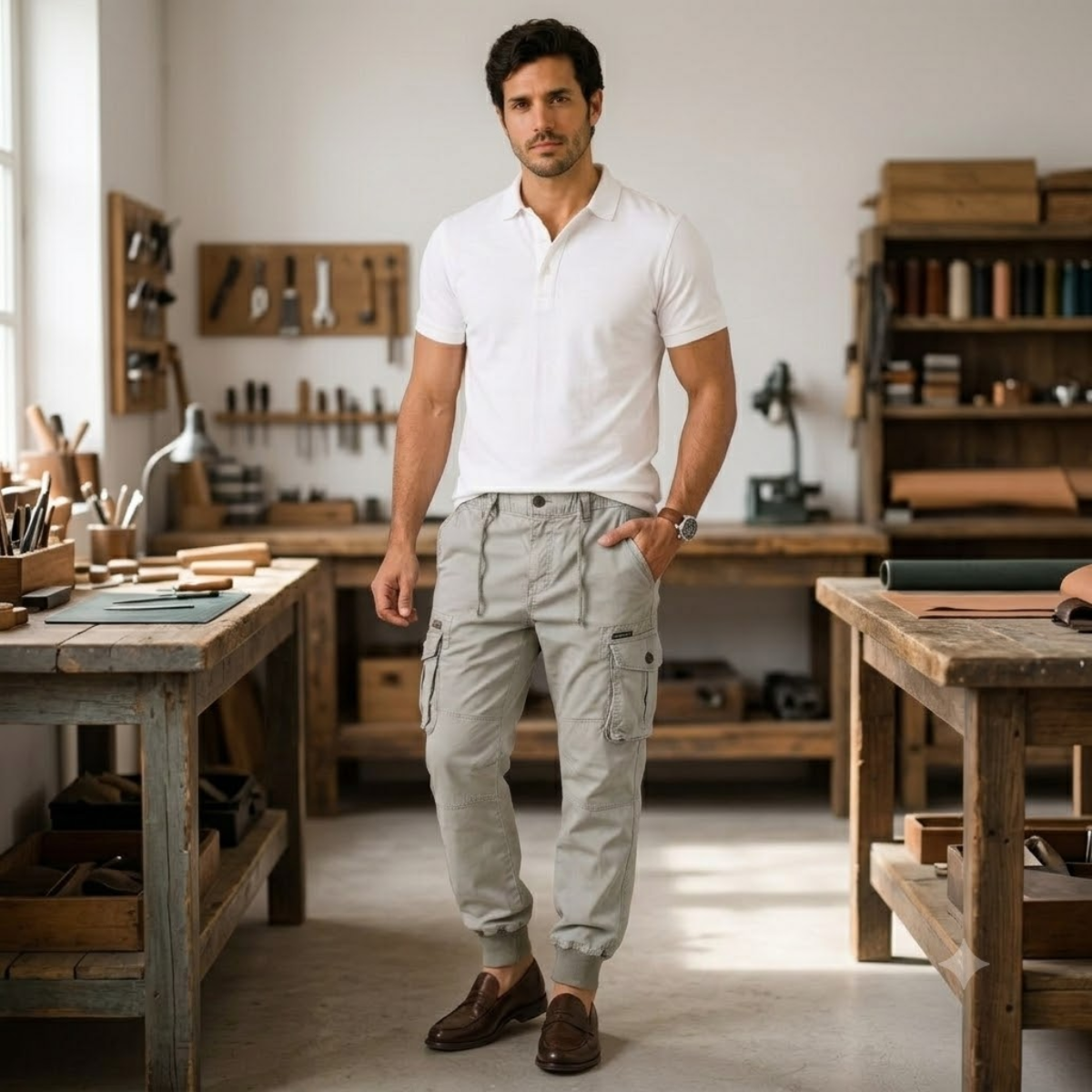 The Westbrook Men’s Cotton Casual Utility Pants with Pockets