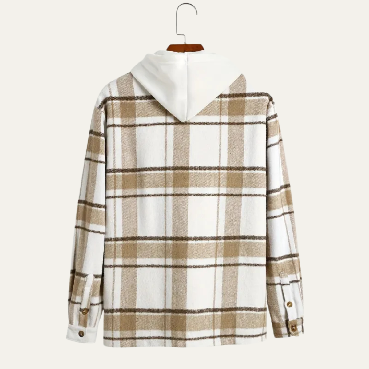 The Piacenza Men’s Vintage Plaid Fleece Shirt Jacket with Pockets
