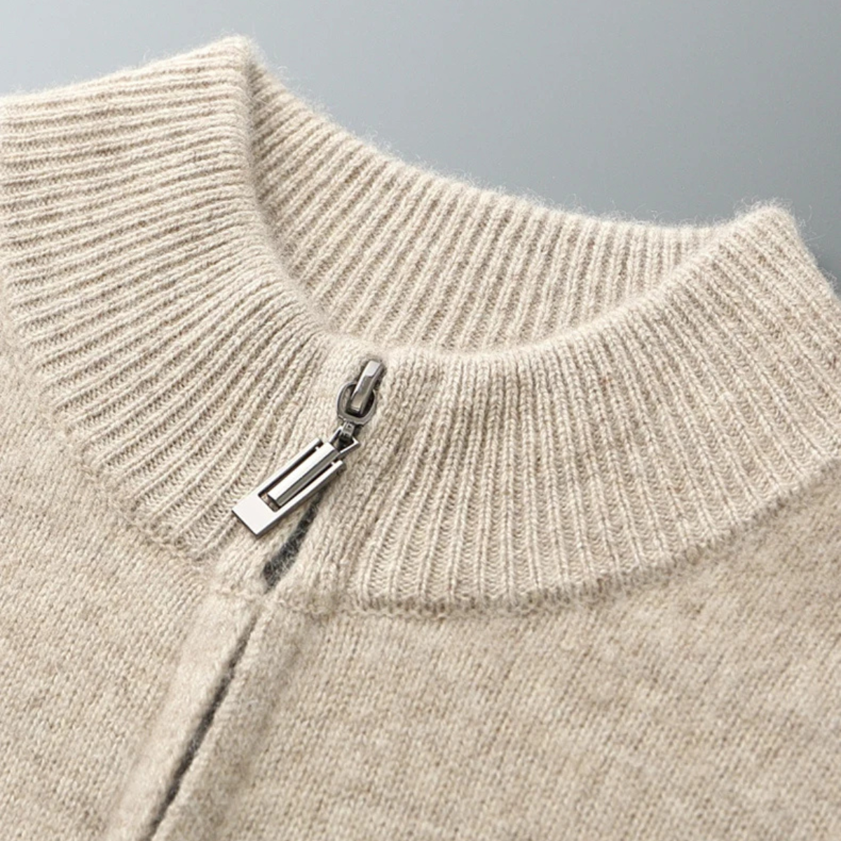 The Thornhill Cashmere Sweater – Men's 100% Soft Luxury Wool Zip Cardigan