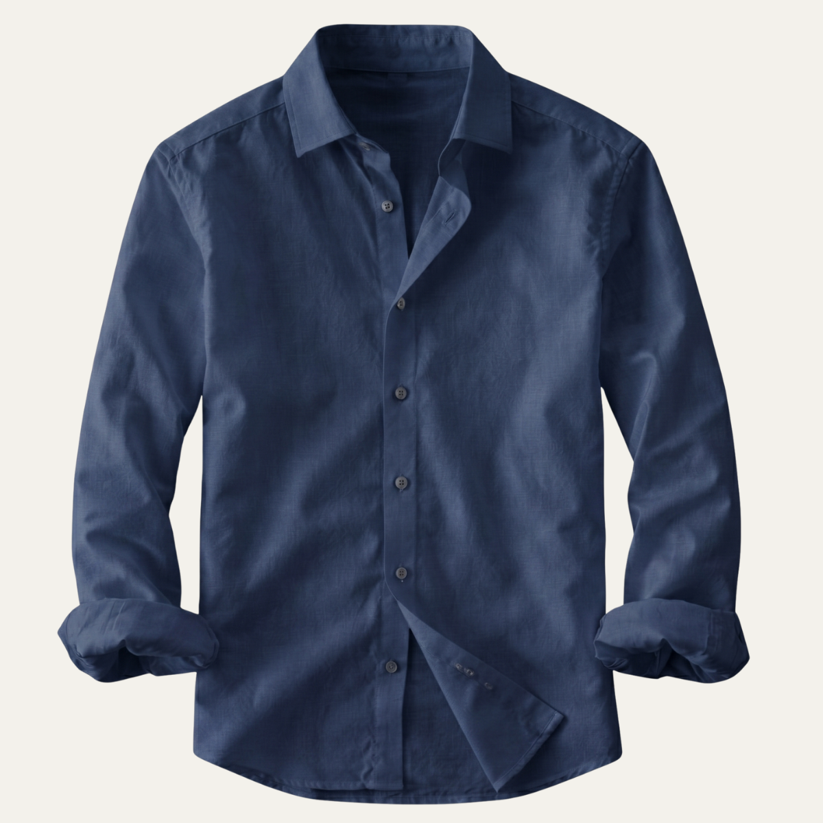 The Woodhall Men’s 100% Linen Italian Style Casual Button-Up Shirt