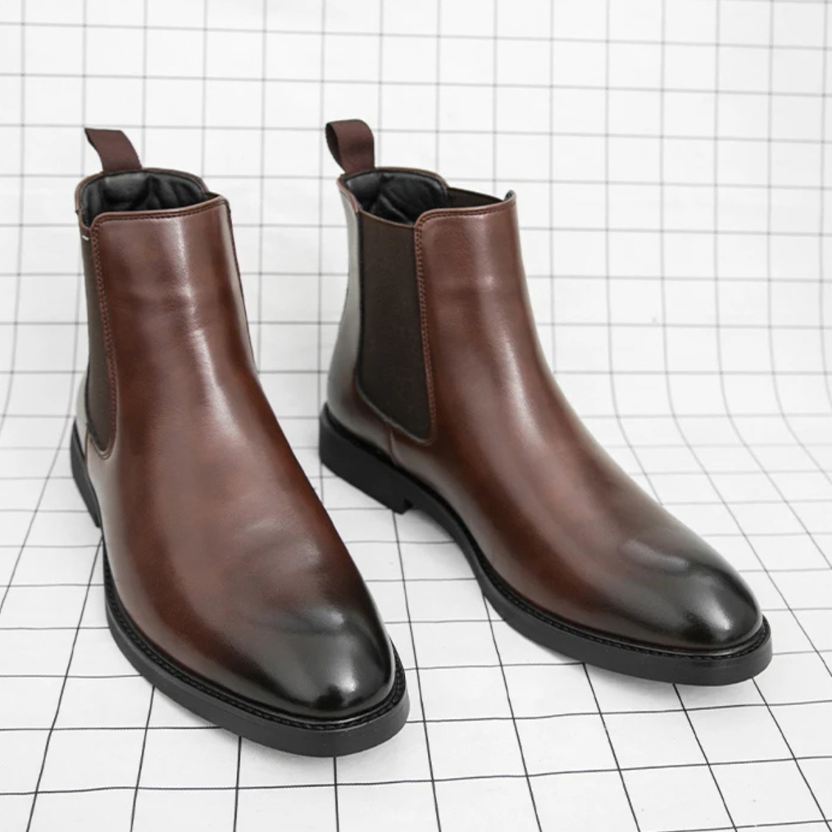 The Brookshire Lane Men’s Stylish Modern Pointed Chelsea Ankle Shoes